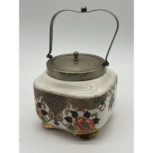 Vintage English Flosmaron Regent England Biscuit‎ Barrel